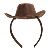 Bandeau de Chapeau de Cow-Boy Avec Fixation À Clip